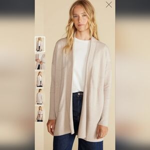 Amour Vert Bailey Wool Sweater Coat Taupe NWT Sustainable